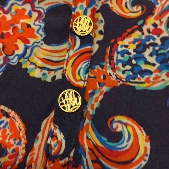 Lilly Pulitzer For The Halibut blouse size xs nwt - Picture 4 of 10